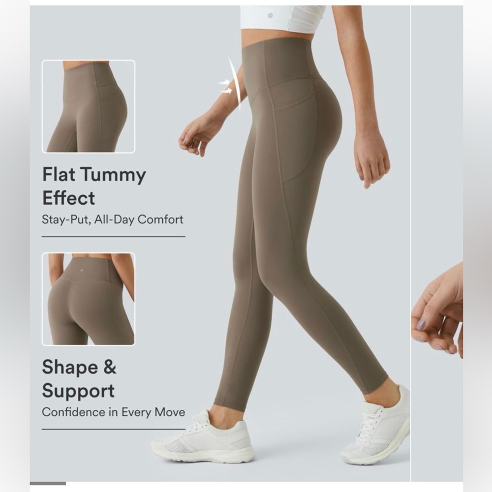 HALARA Ultra Sculpt High-Waist Leggings - Dawn Brown
